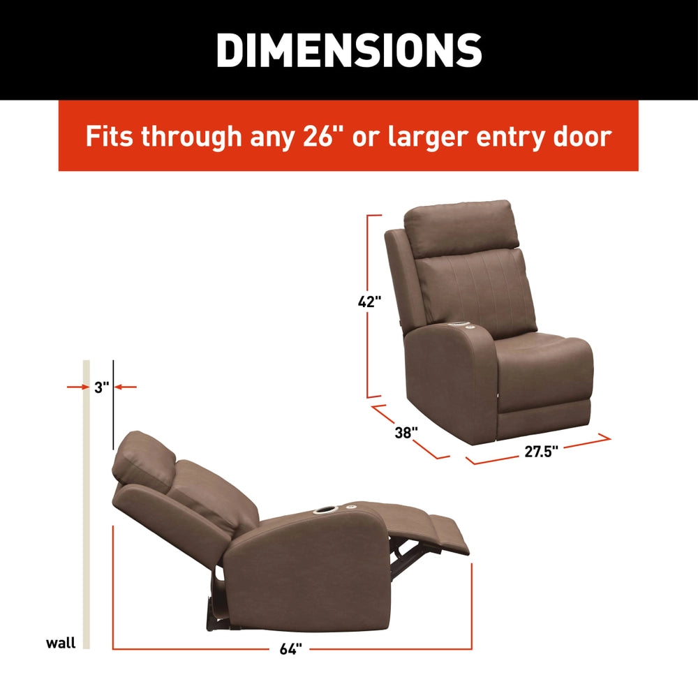 Thomas Payne Signature Seismic Series RV Theater Seating Recliner - Right Arm, Satula #2024044192
