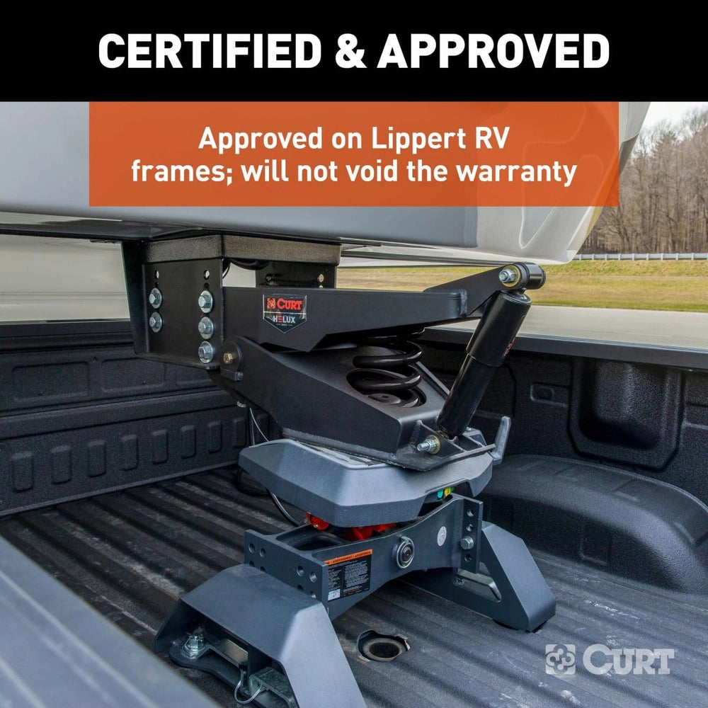 CURT Helux Coil-Spring 5th Wheel Pin Box, 4,850 lb