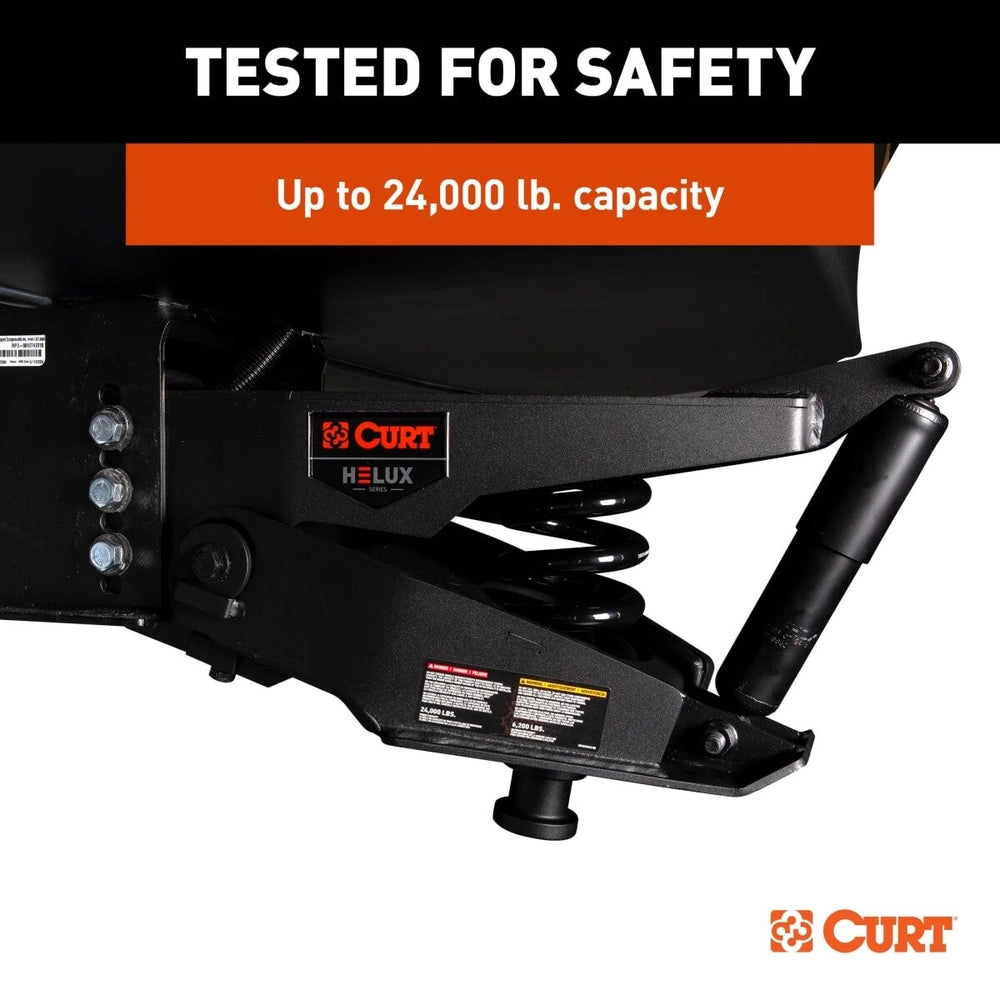 CURT Helux Coil-Spring 5th Wheel Pin Box, 5,400 lb