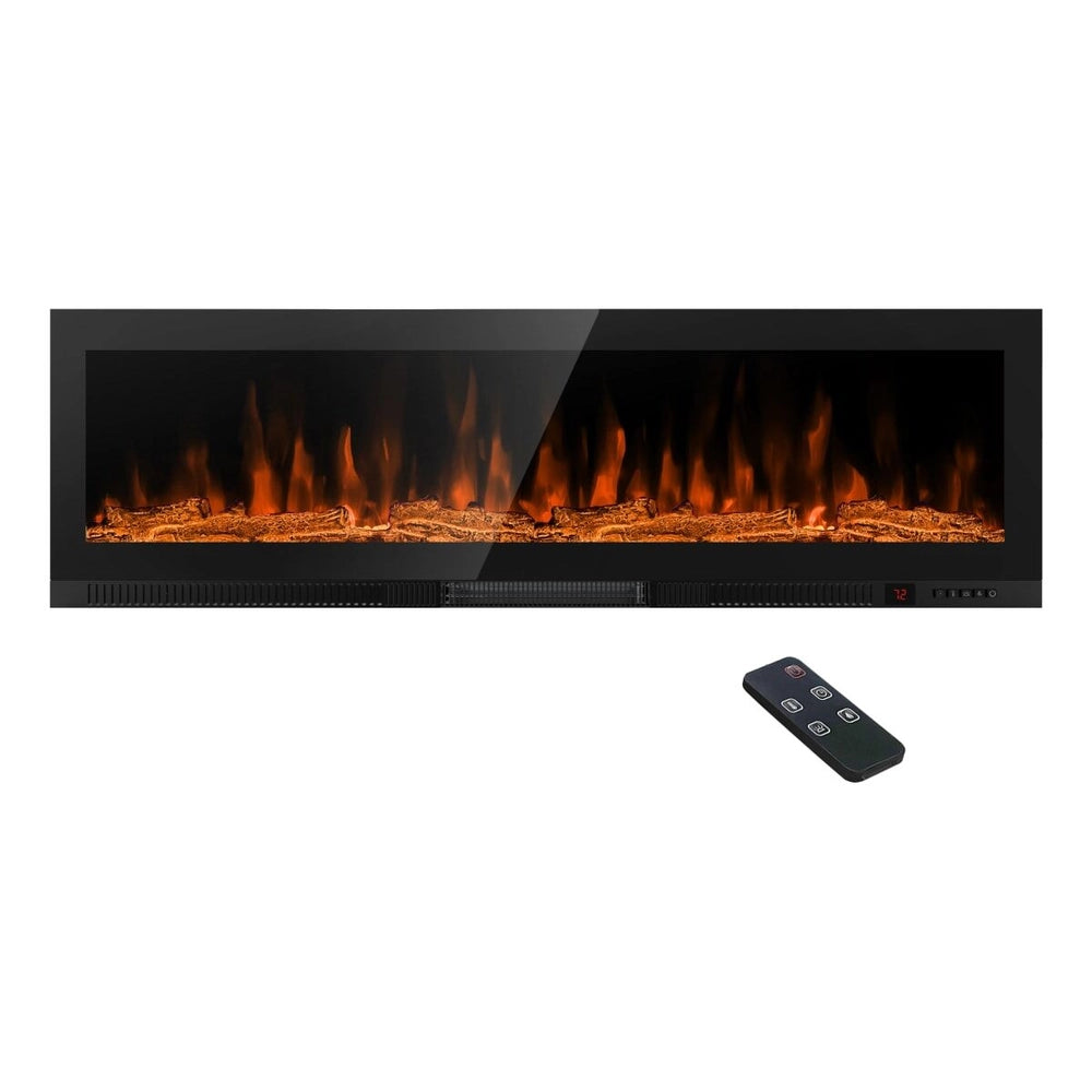 Greystone® by Furrion® Built-In Electric RV Fireplace - 60", Wood Platform - #2024044901