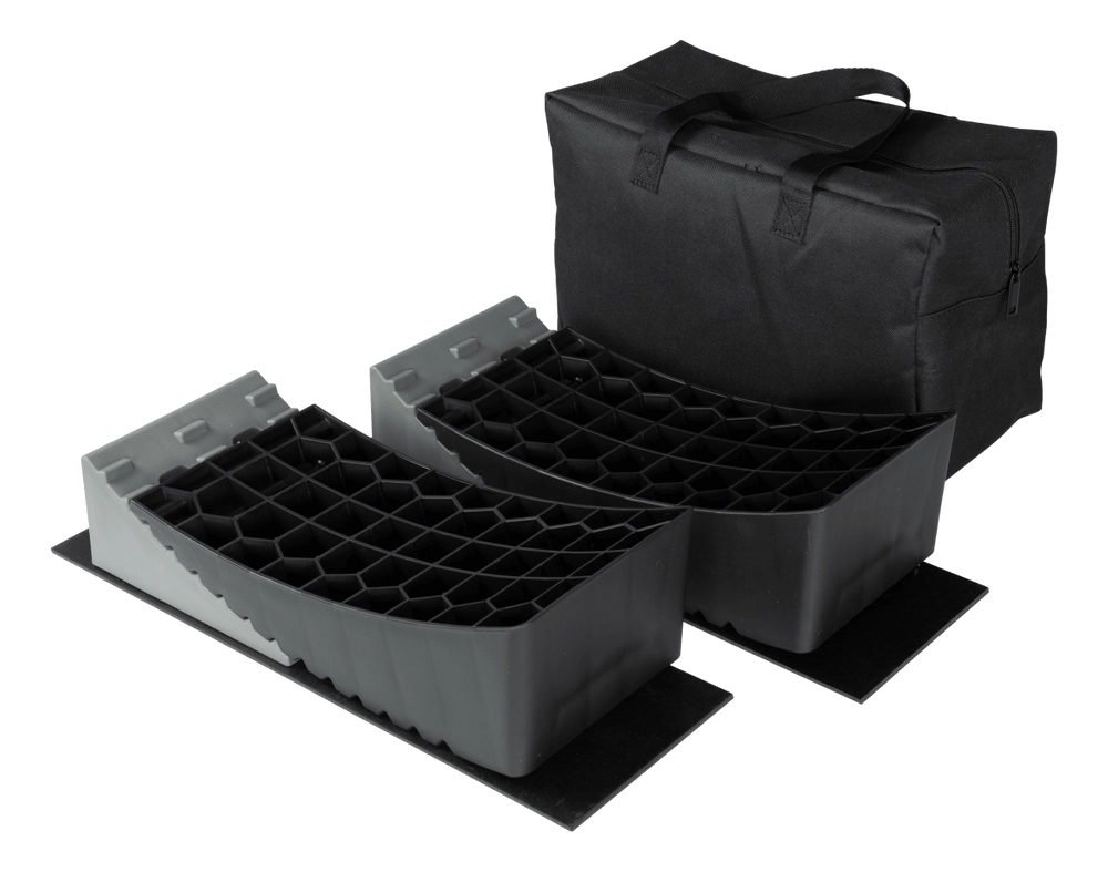 Lippert™ - Curved Levelers - Heavy-Duty RV Leveling Kit - Includes Anti-Slip Pads & Carry Bag - #2024121206