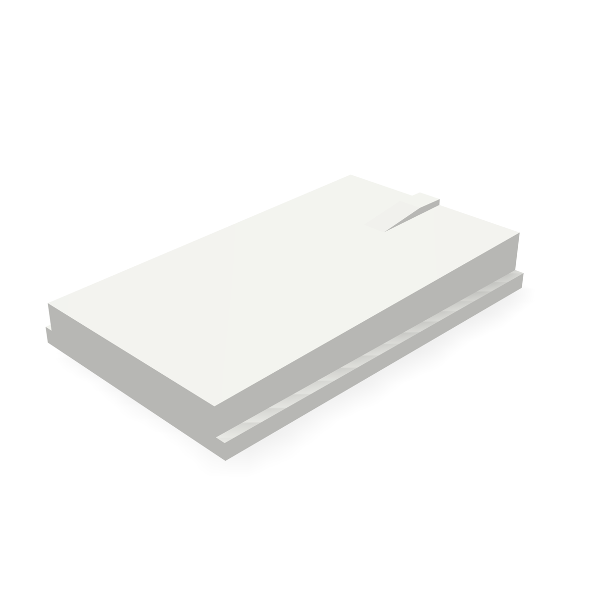 Alpha 220BLANK — print-based underside view of stepped blank body