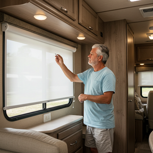 Premium RV Day & Night Roller Shades | 1.25" Tube | Slow-Rise™ Custom Window Treatment - All Colors (OEM Replacement)