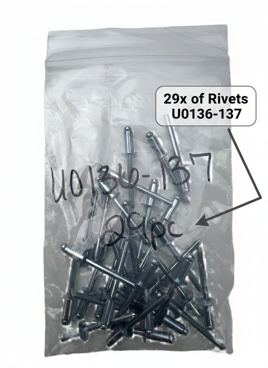 29x Step Tread Rivets UO136-137