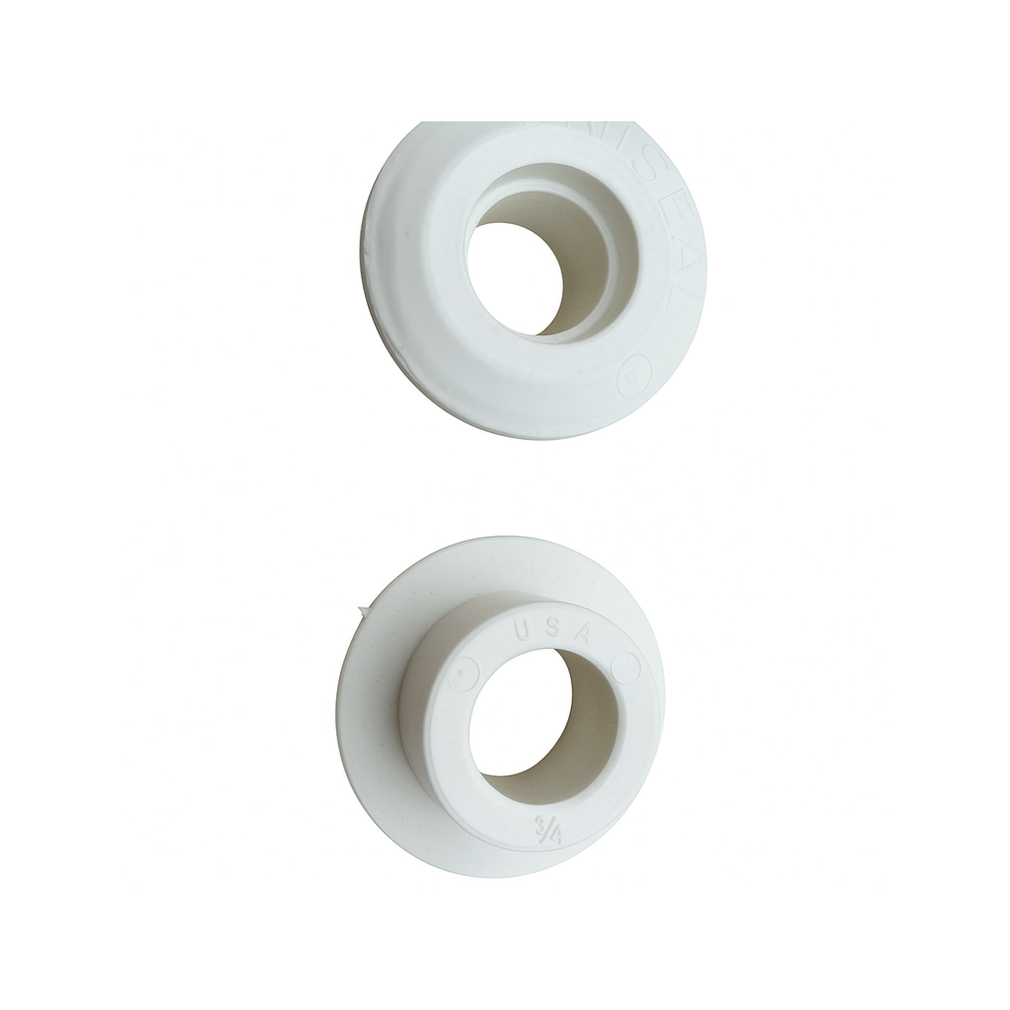The Uniseal Warehouse - 3/4" Uniseal Grommet - White - PVC Schedule 40 Pipe Tank Fitting - 1-1/4" Hole Saw - U075-W cleaned product image 1