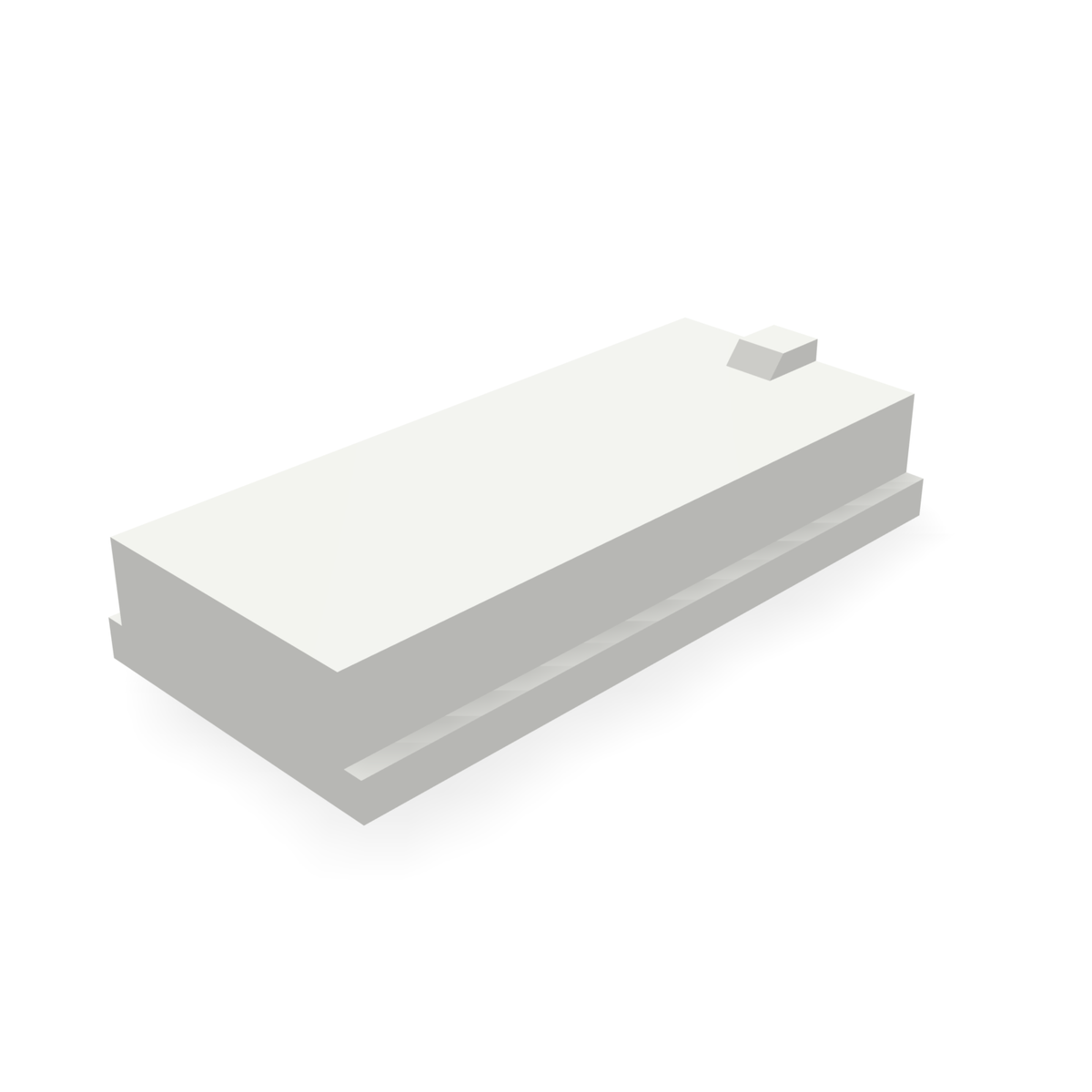 Alpha 427BLANK — print-based underside view of stepped blank body