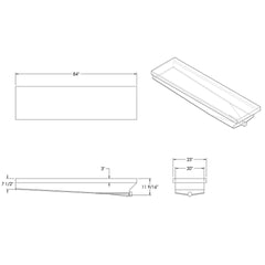 42 Gallon RV Holding Tank 84 x 23 x 12  EPI 4430