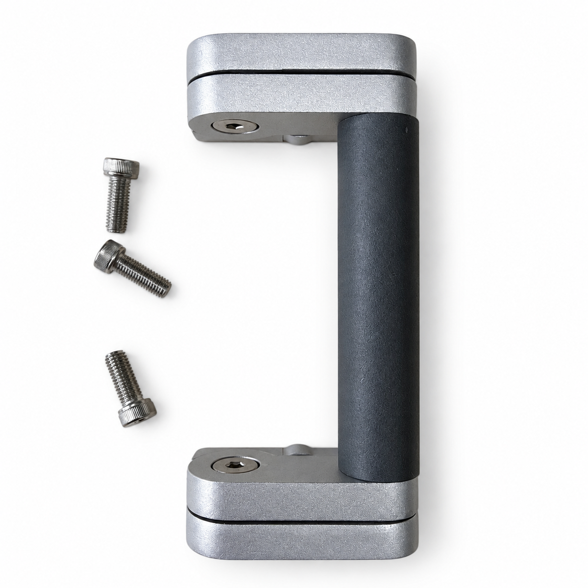 Dometic 4450021434 cooler handle kit — front view with loose mounting bolts on white background