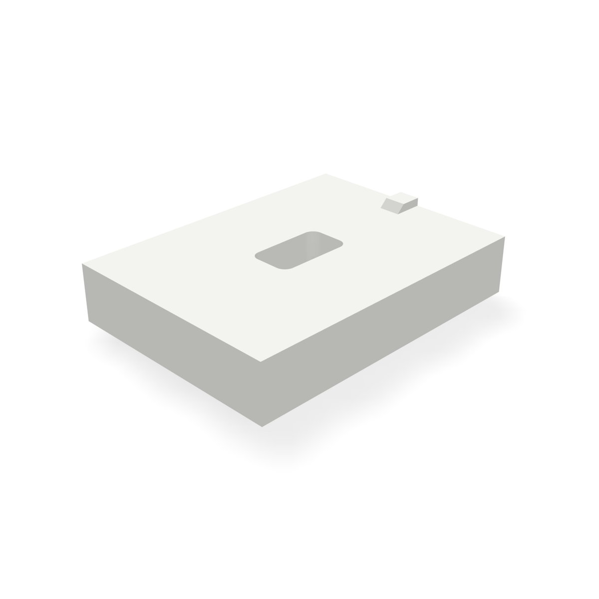 Alpha 503BLANK — print-based underside view of stepped blank body