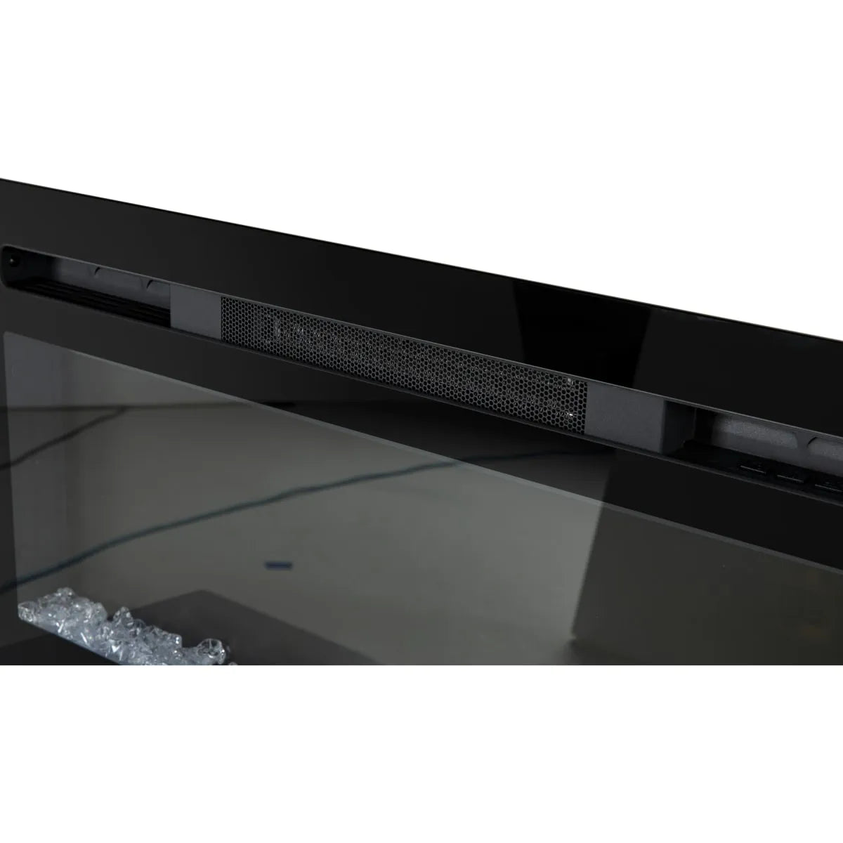 Greystone 32" Black RV Electric Fireplace Recessed Mount with LED Colors - Crystals w/ Remote 2022302426 F32-18A - W32BCFW/F32-18A [DISCONTINUED - See 2022302071]