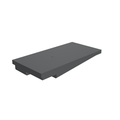 Elkhart Plastics - 46 Gallon RV Holding Tank - 64" x 32" x 8 7/16" - EPI 614H / H858003 - Black Water Waste Tank