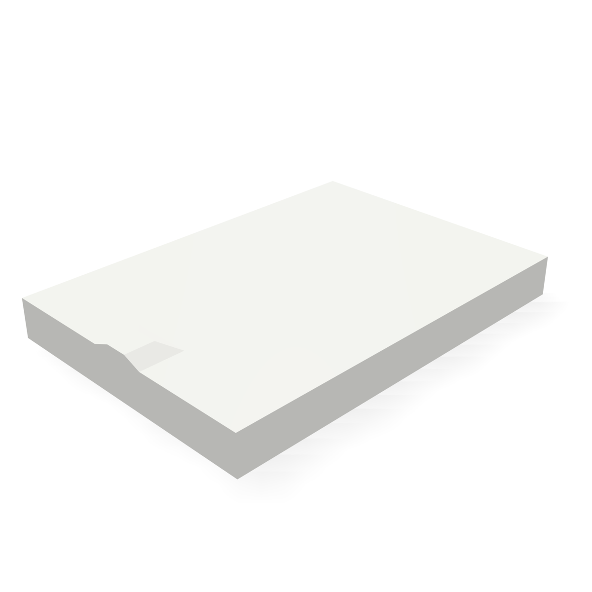 Alpha 672BLANK — print-based underside view of stepped blank body