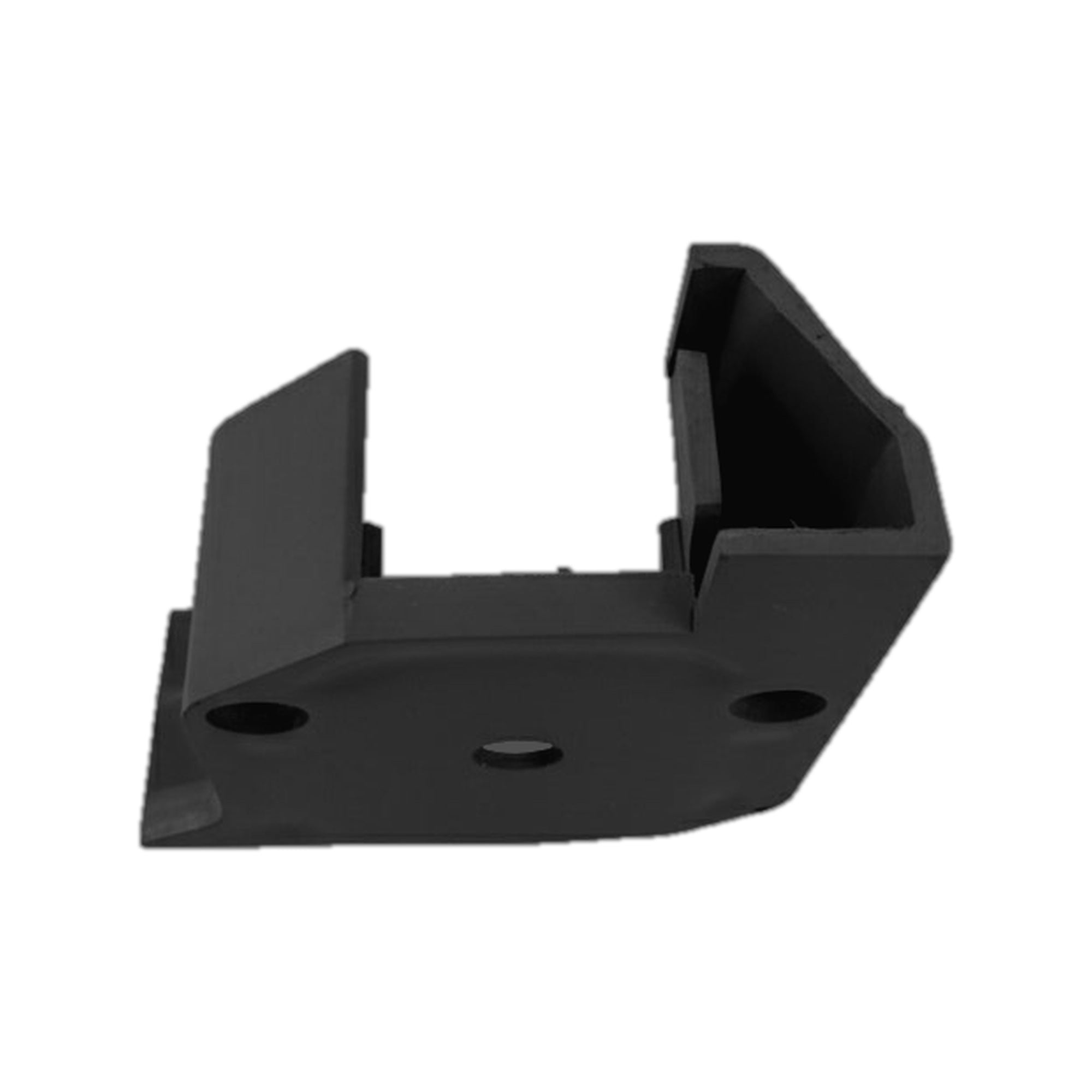 Irvine black shower door end cap side profile