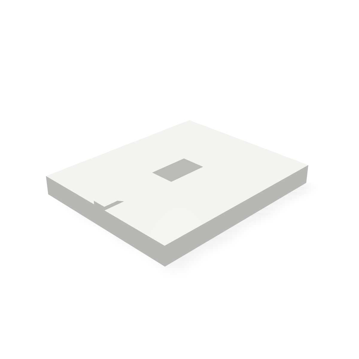 Alpha 742BLANK — print-based underside view of body (flipped for display)