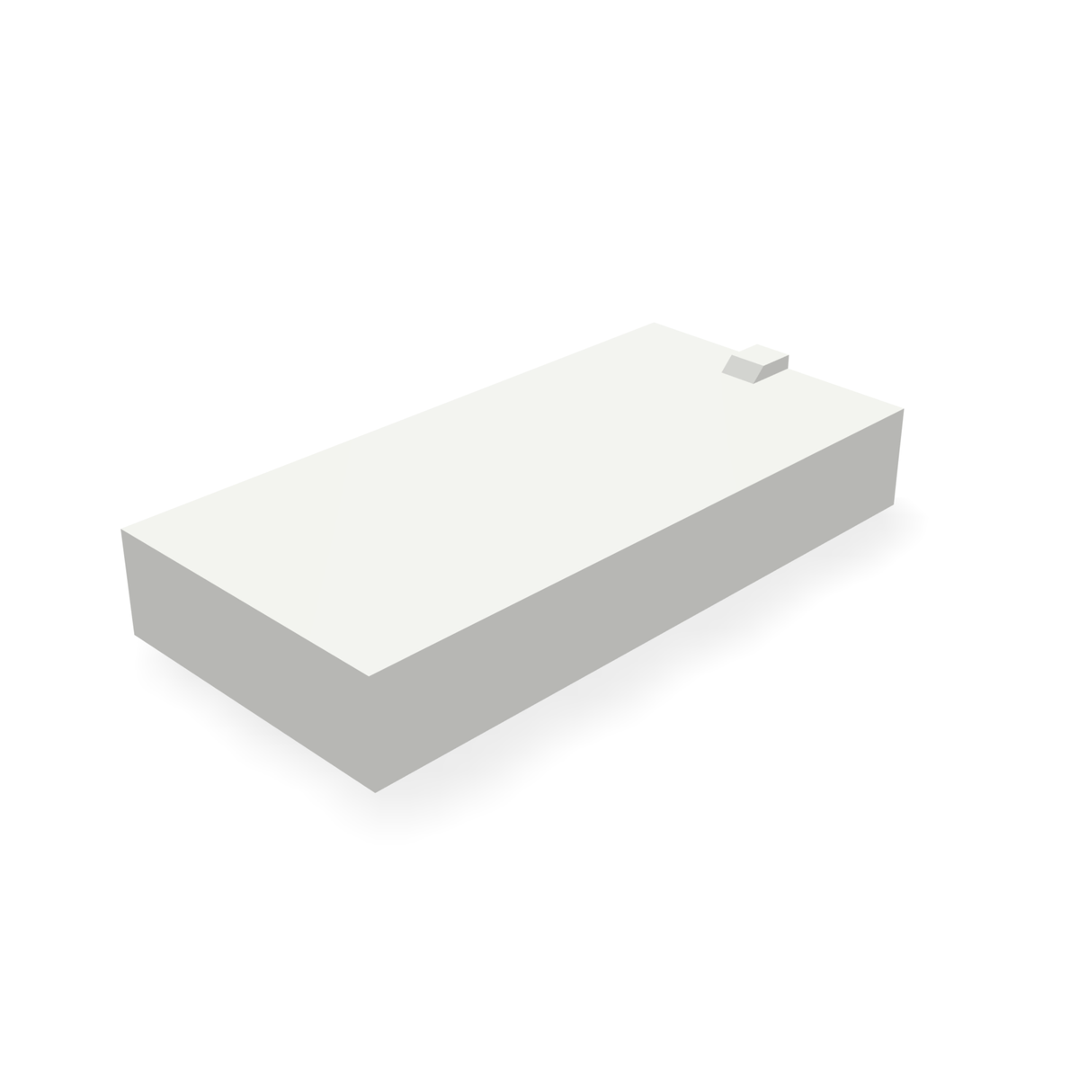 Alpha 897BLANK — print-based underside view of stepped blank body