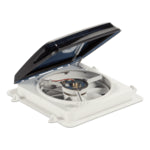 Dometic 1450 Roof Vent Fan - 12V White - Fits Dometic 1450 Series Vents - Part# 9600008501
