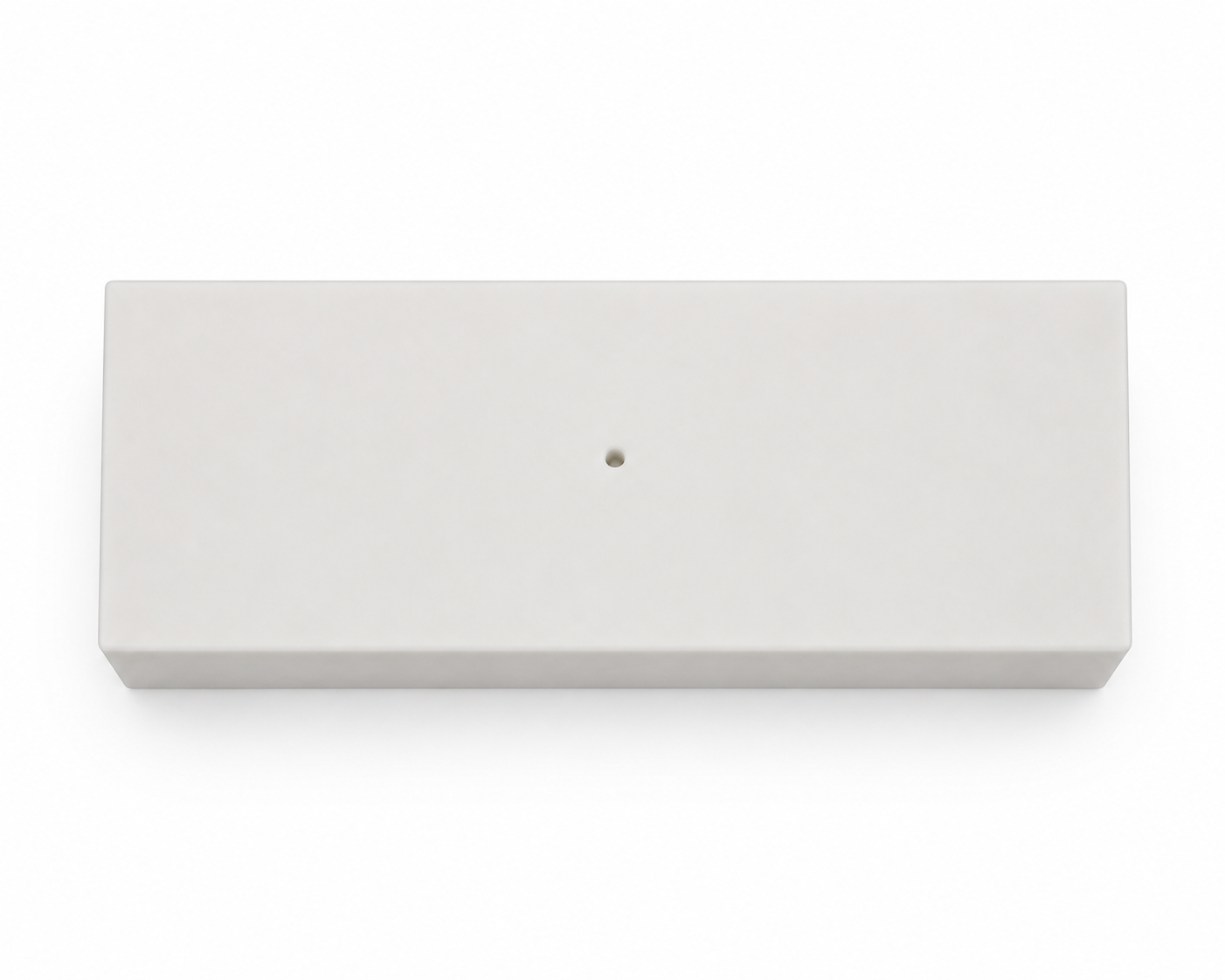 98 gallon RV fresh water tank, 64 by 26 by 15 inches - photorealistic top view
