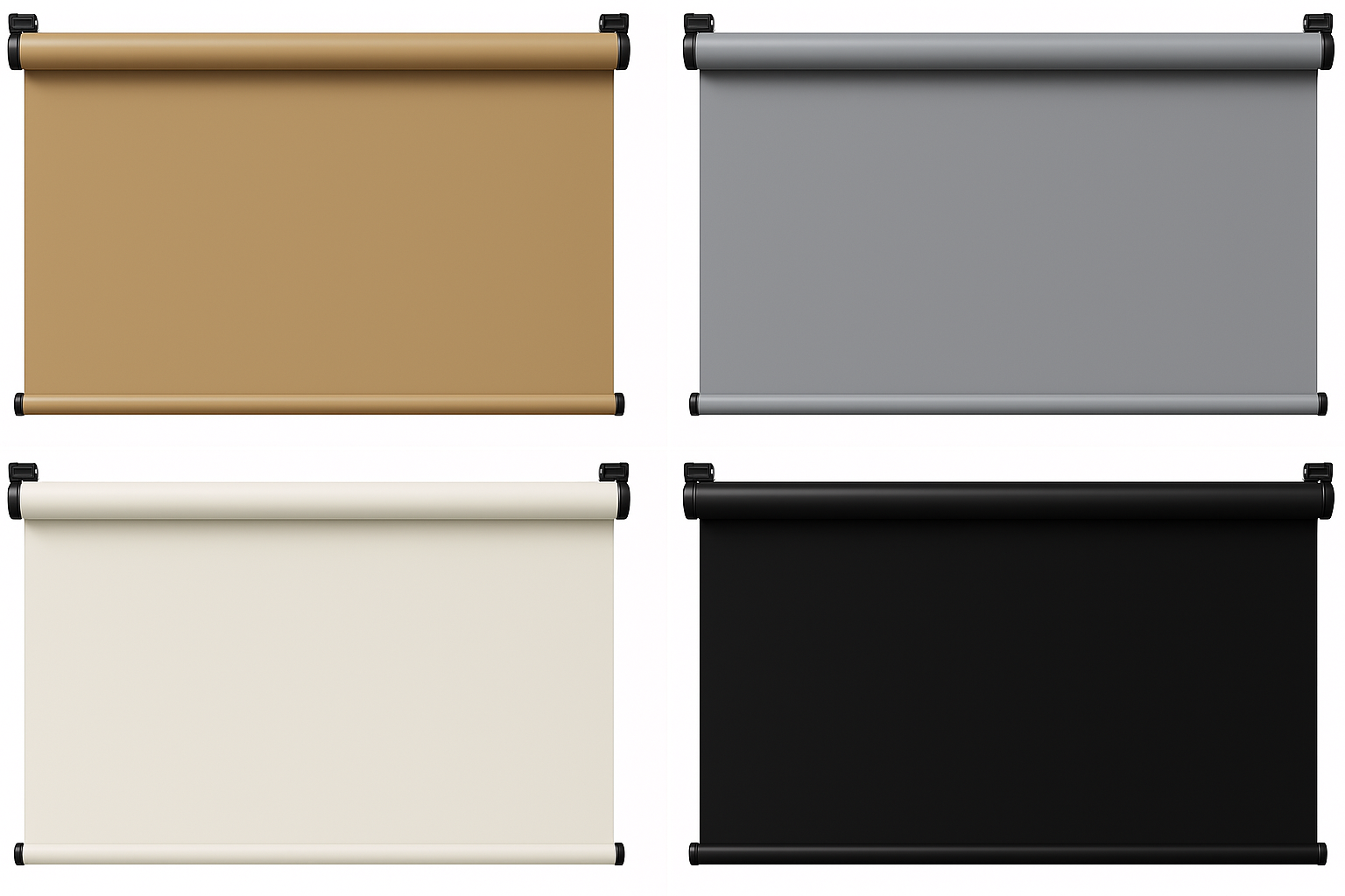 Custom Blackout Premium Slow-Rise Roller Shades