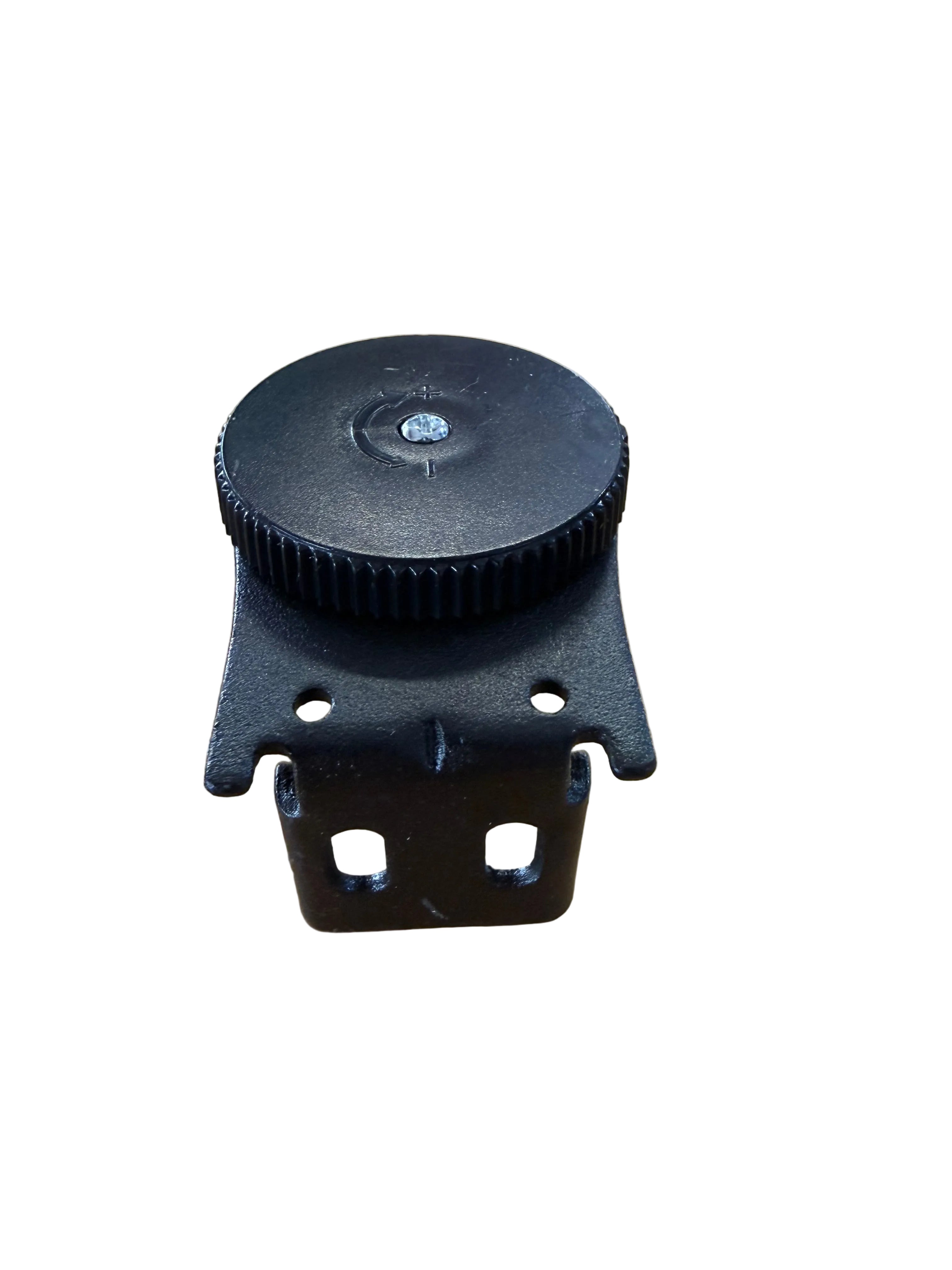 Irvine Shade - Nite End Brackets Black Dials Single Roller Slow-Rise RV Roller Shade Replacement Component RS-BA100B