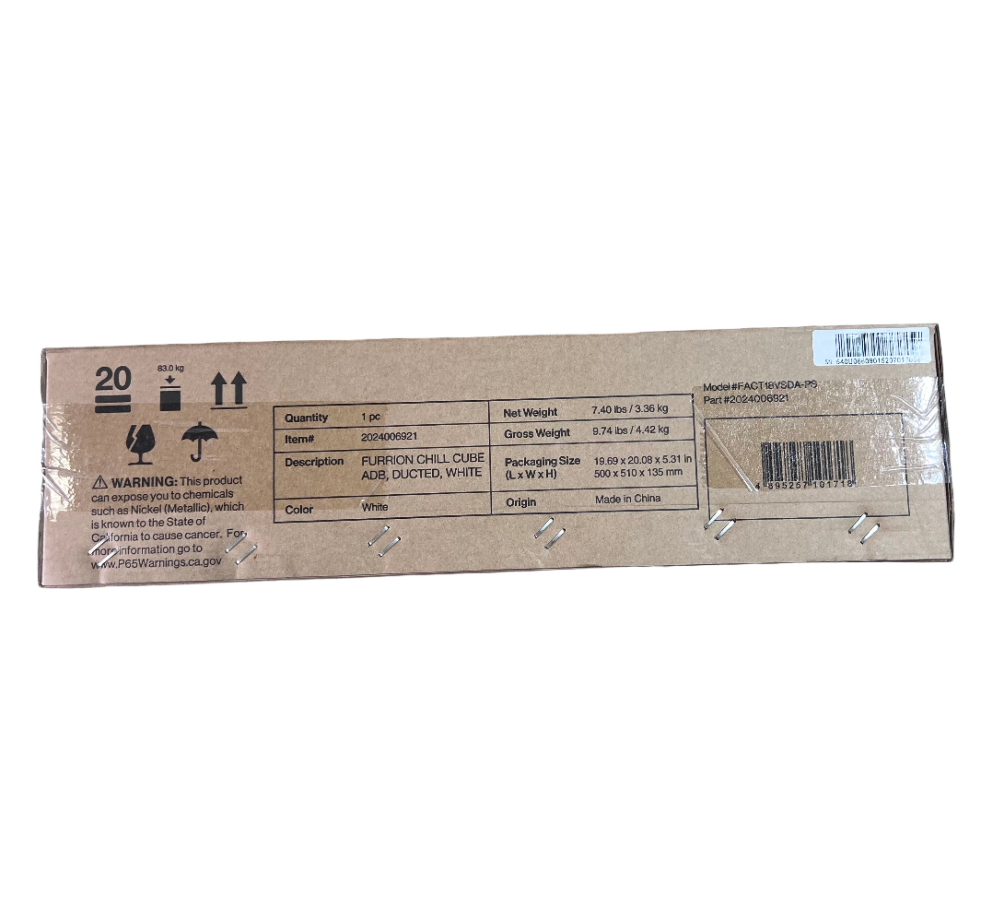 Furrion Chill Cube Ducted air distribution box included in no-heat-pump bundle 2024040312