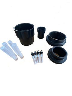 Elkhart RV Parts - Universal Holding Tank Fittings Kit - Black & Grey Water - 4 Sensors - 3" & 1.5" Couplers - Complete DIY Installation Kit