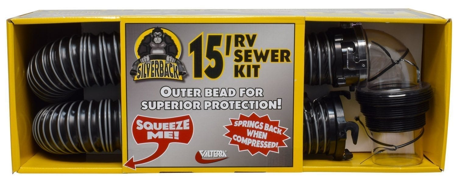 Valterra - Silverback Sewer Hose Kit - 15′ - Standard Pack - VAL0650