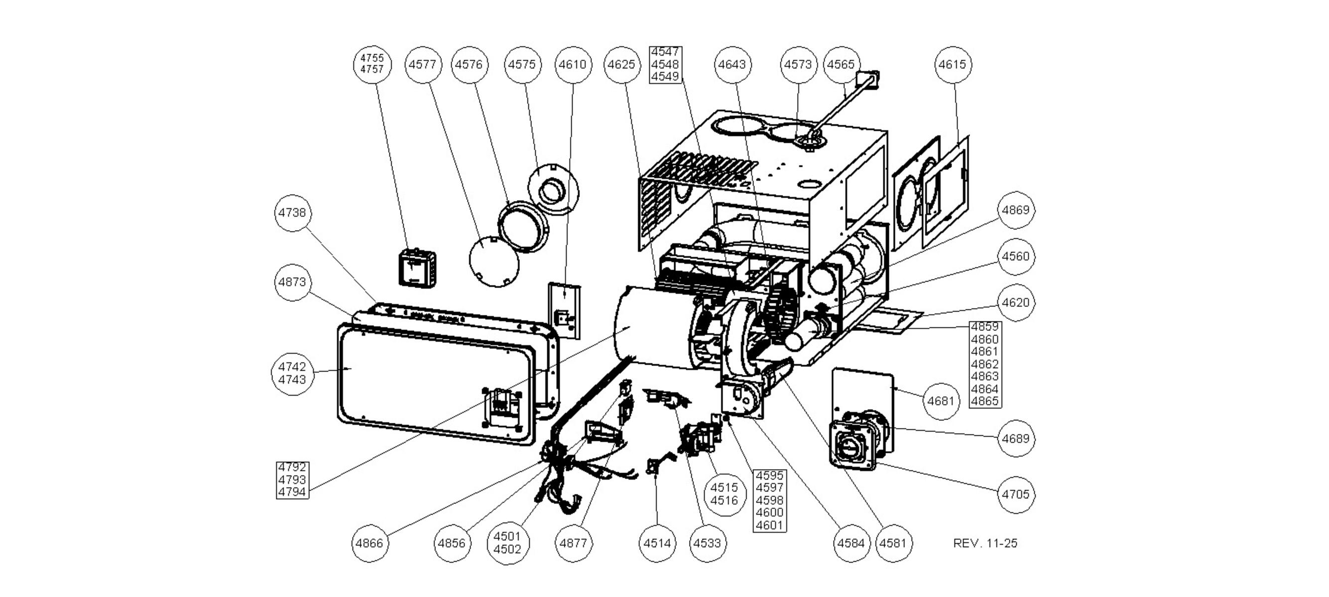 9610008158 exploded parts diagram