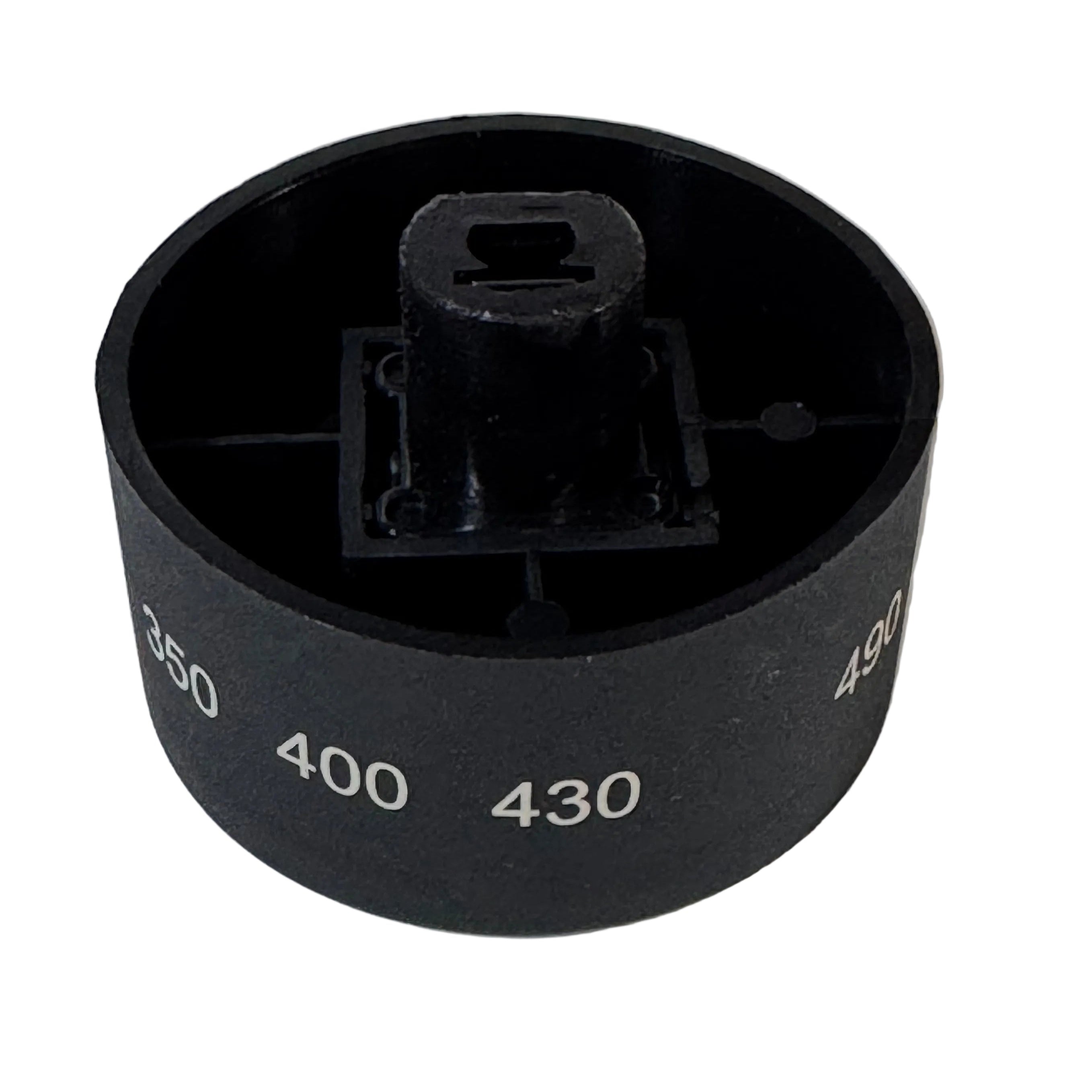 Greystone - Temperature Control Black Knob  on a white background  Elkhart RV Parts