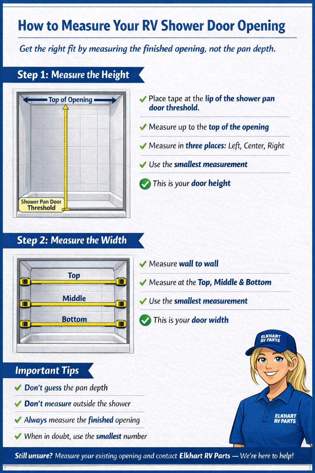 Irvine ISD - RV Slow Retract Shower Screen Door - (Platinum or Black) - 100% Waterproof - OEM Replacement - Custom Builder