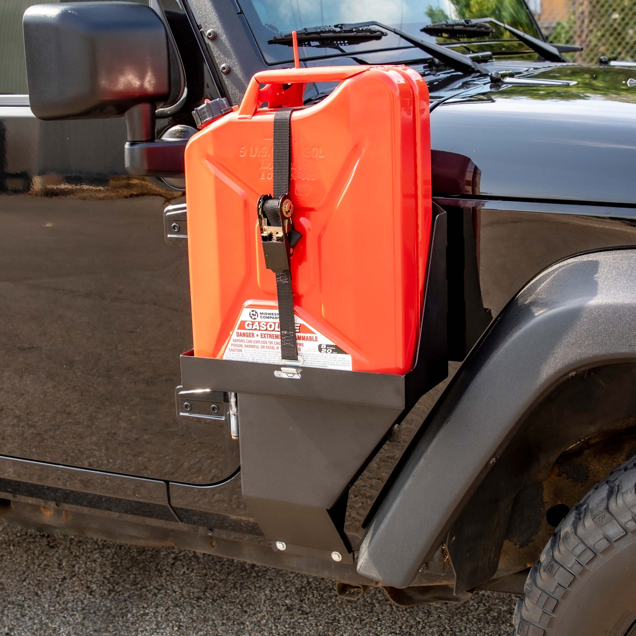 MORryde JP54-019 Jeep Wrangler JK Jerry Can Side Mount - Passenger Side - 07-17 JK - Fuel Storage Carrier