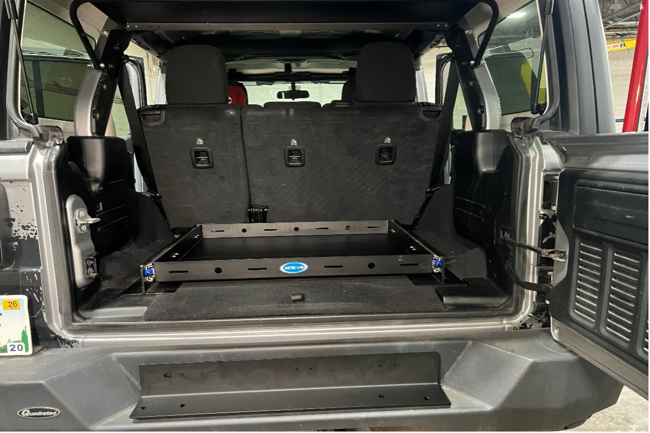 MORryde JP54-085 Heavy Duty Sliding Tray - 250lb Capacity 100% Extension for Jeeps, Trucks, SUVs
