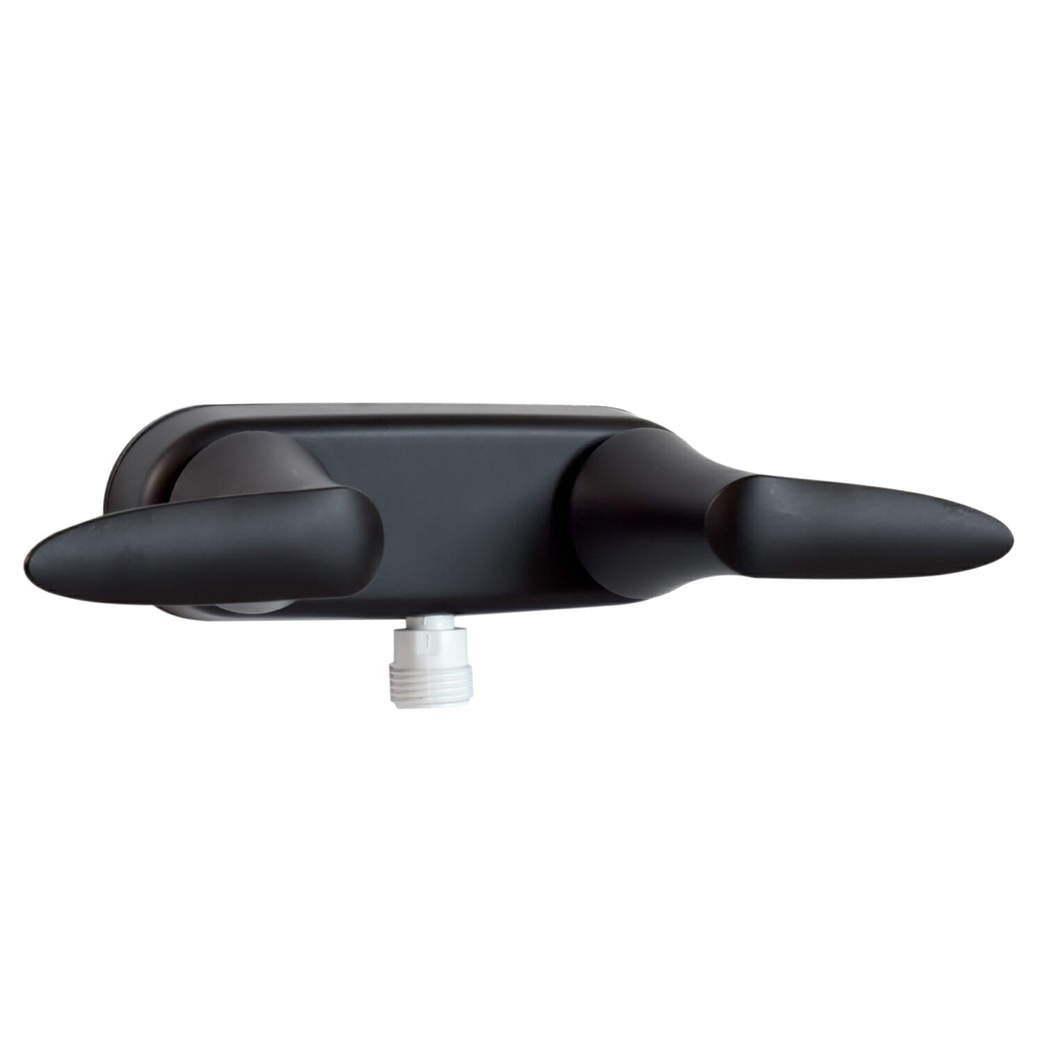 Valterra - Catalina Shower Valve - 4 Inch Center, Vacuum Breaker, Matte Black with Matte Black Blade Lever Handles - VALPF223703