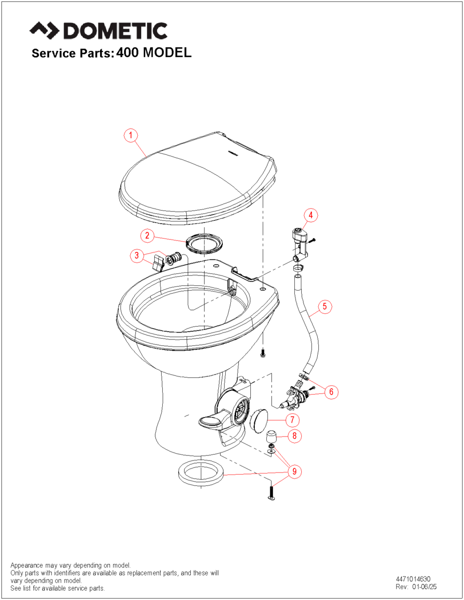 9610008276 exploded parts diagram