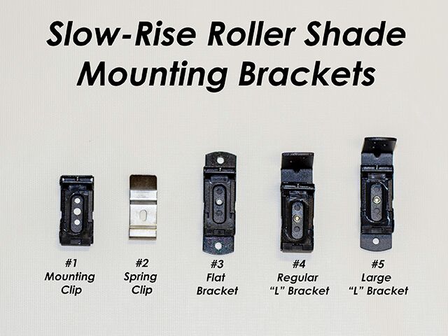 Irvine Shade - #3 Flat Bracket for Slow-Rise RV Roller Shades - Valance Mount Hardware
