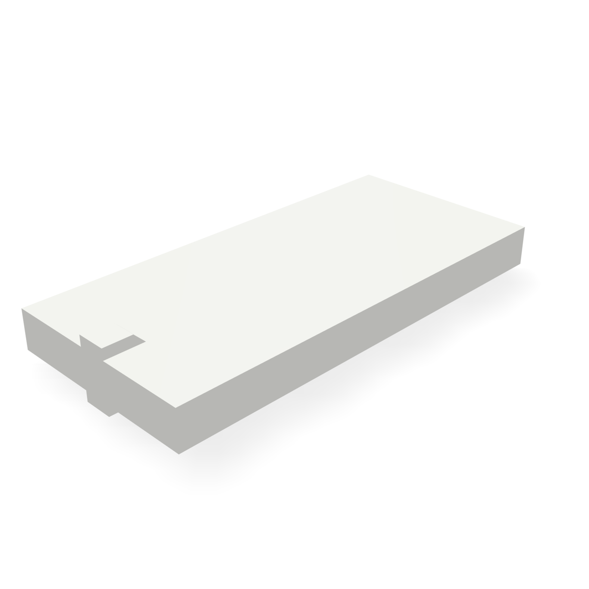 Alpha VR28606WBLANK — print-based underside view of stepped blank body