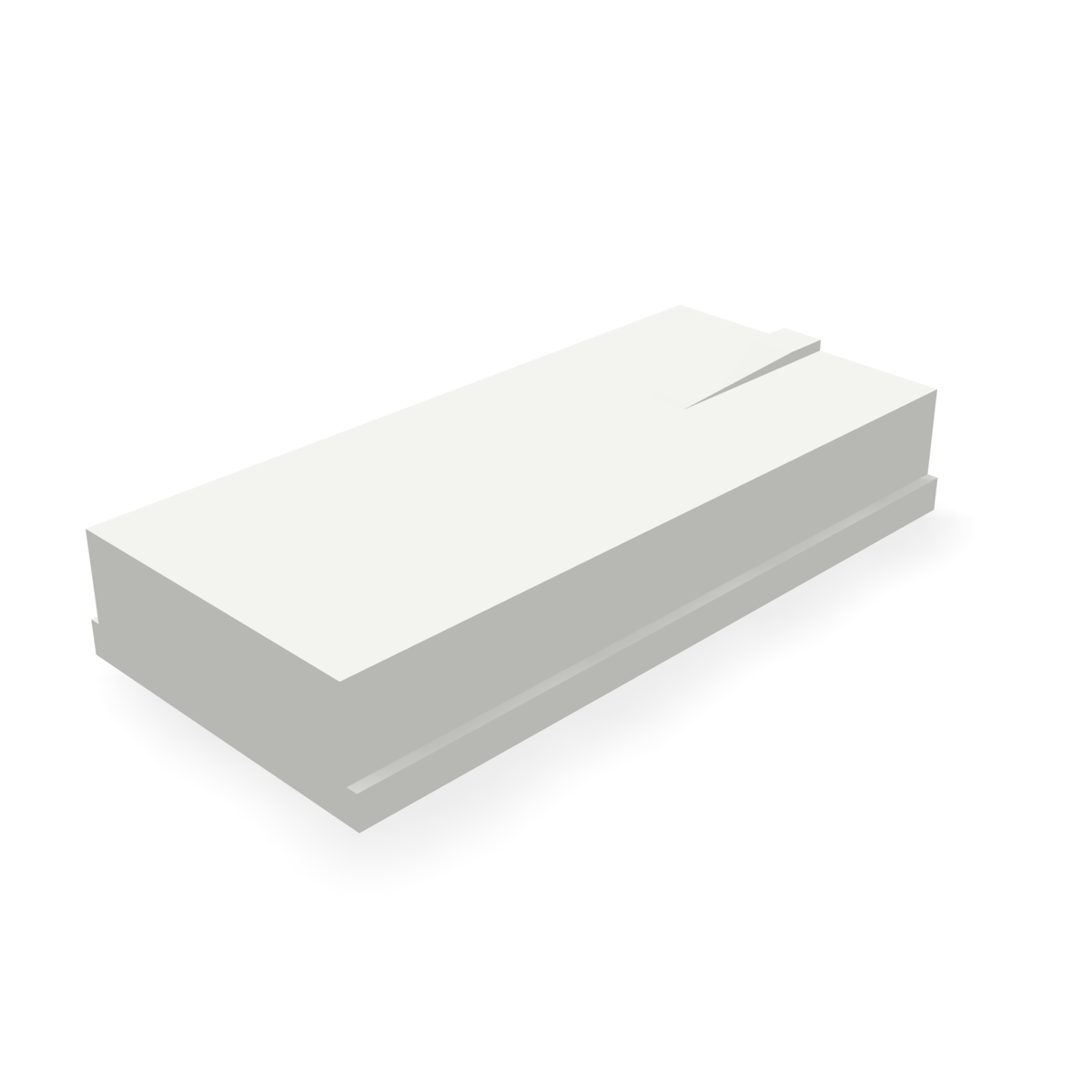 Alpha VR306311WBLANK — print-based underside view of stepped blank body