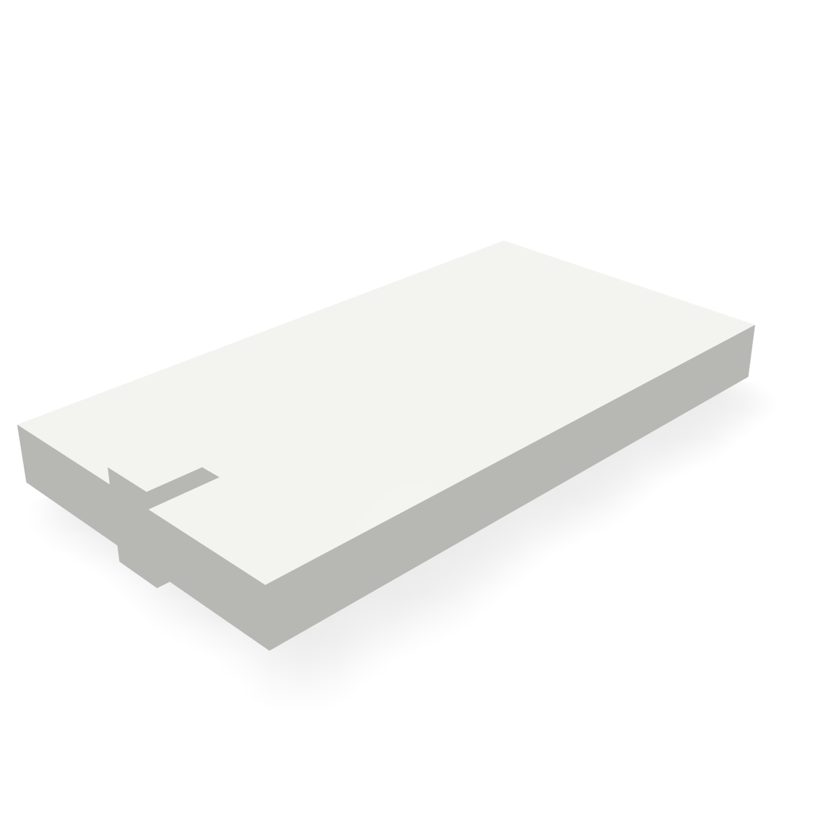 Alpha VR326055WBLANK — print-based underside view of stepped blank body
