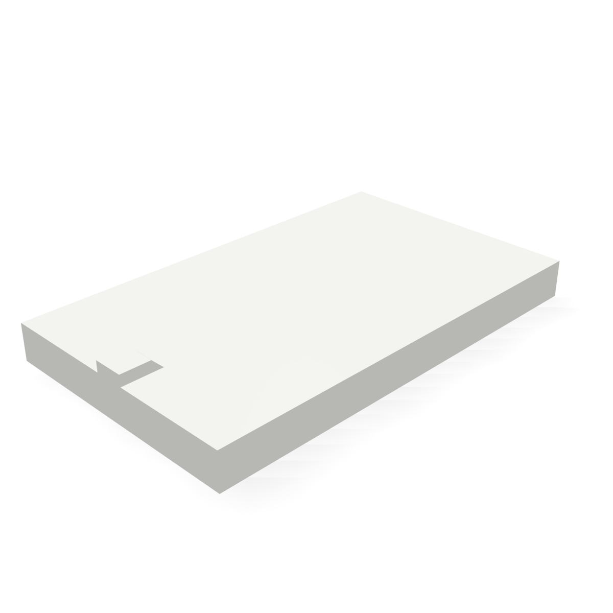 Alpha VR34575WBLANK — print-based underside view of stepped blank body