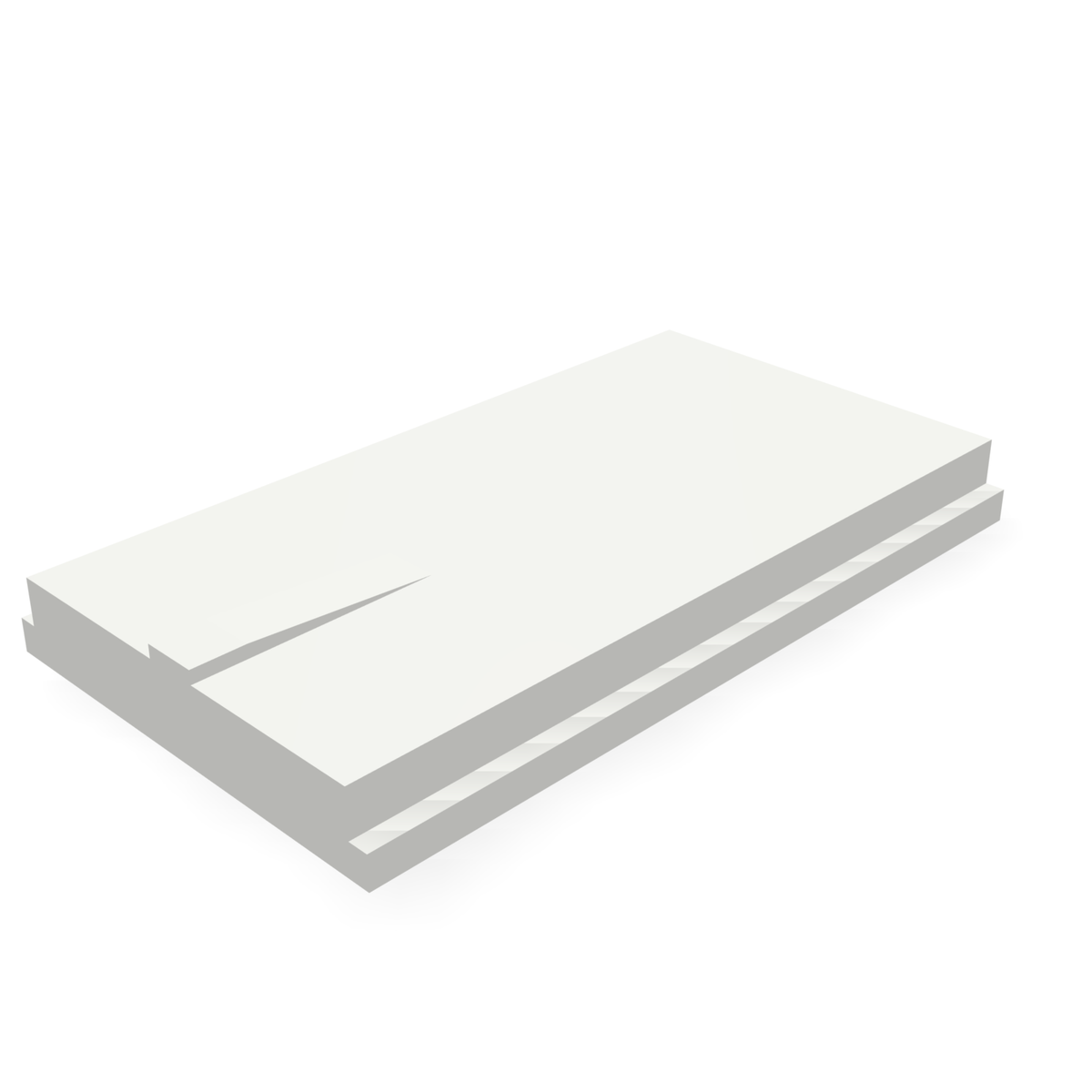 Alpha VR34606WBLANK — print-based underside view of stepped blank body