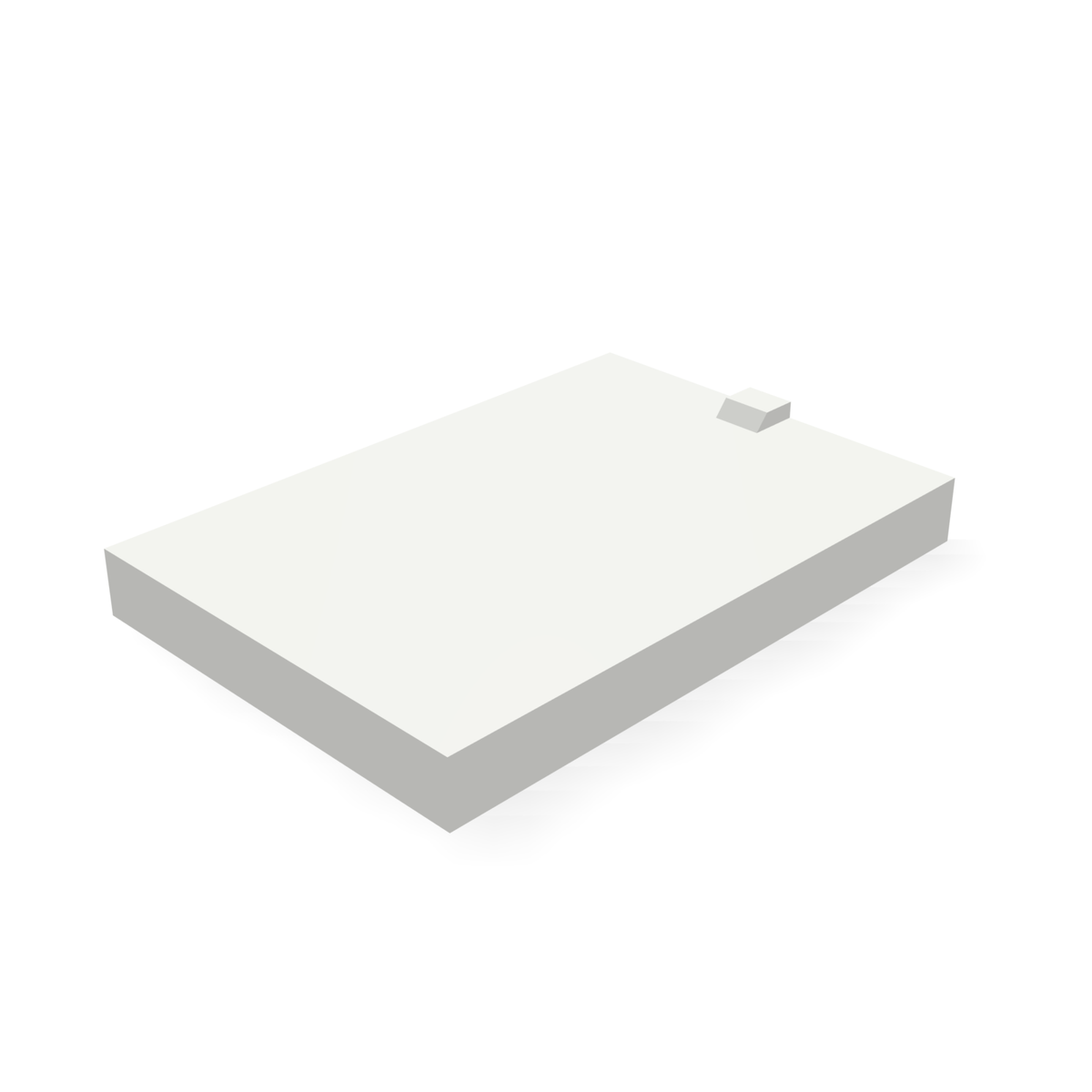 Alpha VR38556WBLANK — print-based underside view of stepped blank body