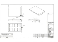 Elkhart Plastics - 33 Gallon RV Fresh Water Tank 48.75 x 31.75 x 4.5 W1496 FDA Approved Low Profile (No Probes Included)