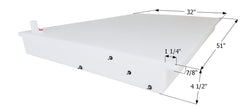 ICON - 26 Gallons RV Fresh Water Tank - 51" x 32" x 4 1/2" - WT1239 - 0229647