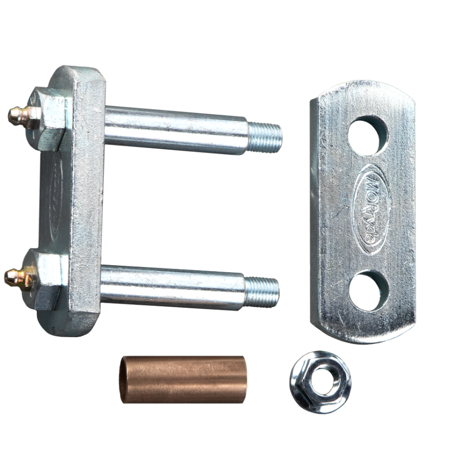 MORryde UO12-016 wet bolt kit parts layout with shackles bolts bushings and nuts