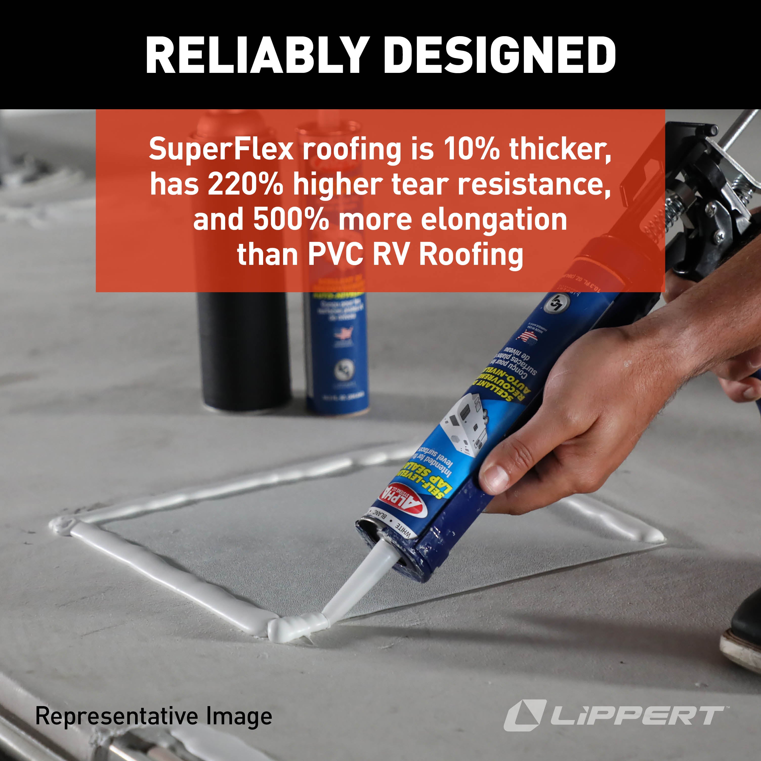 Alpha Systems - Superflex Rv Roof Kit, Gray  (26' And Above) - Image 7