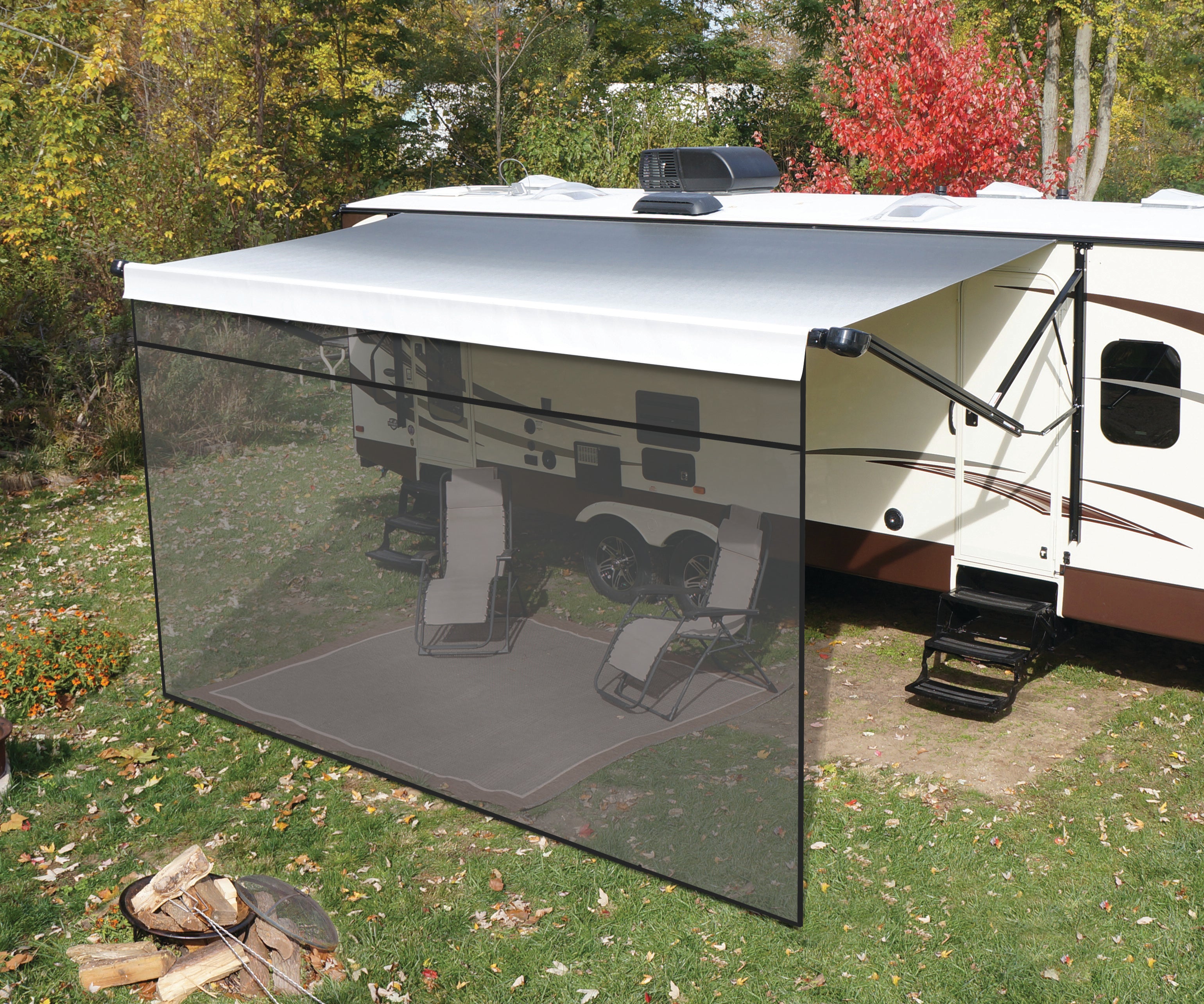 Solid Rv Shade Solera Super Shade RV Awning Front Panel - 8' X 10' #3797820810
