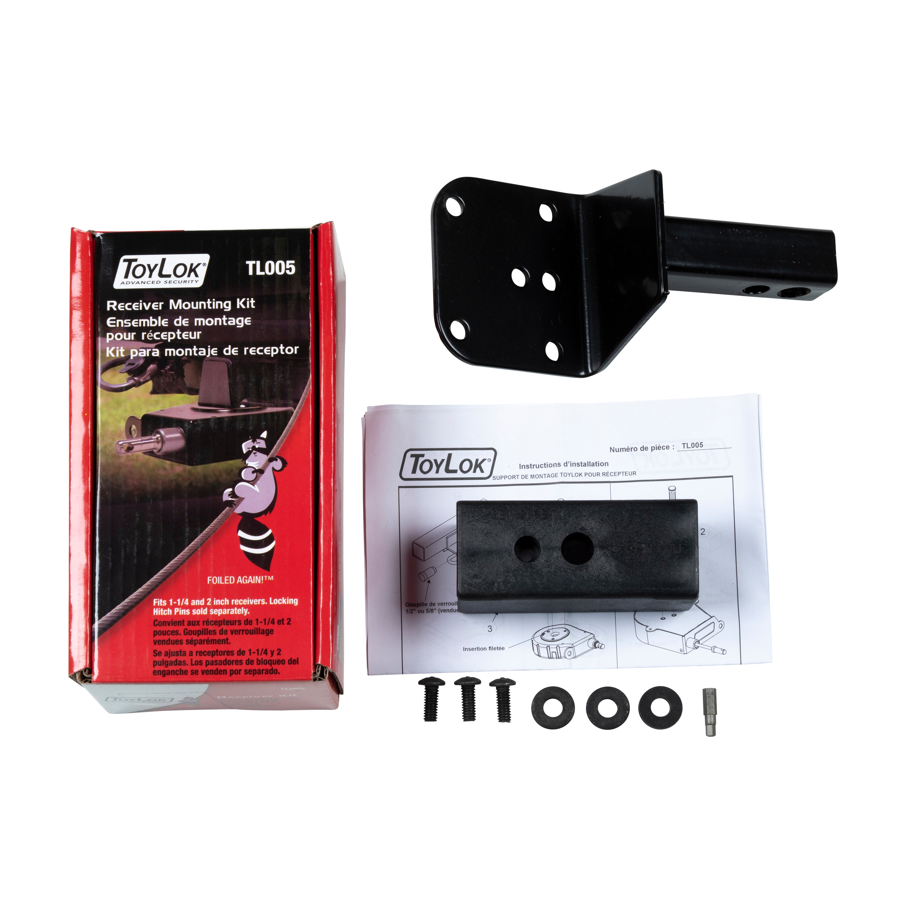 Lippert - Toylok Hitch Receiver Adapter Kit; 1-1/4" & 2" - Image 6