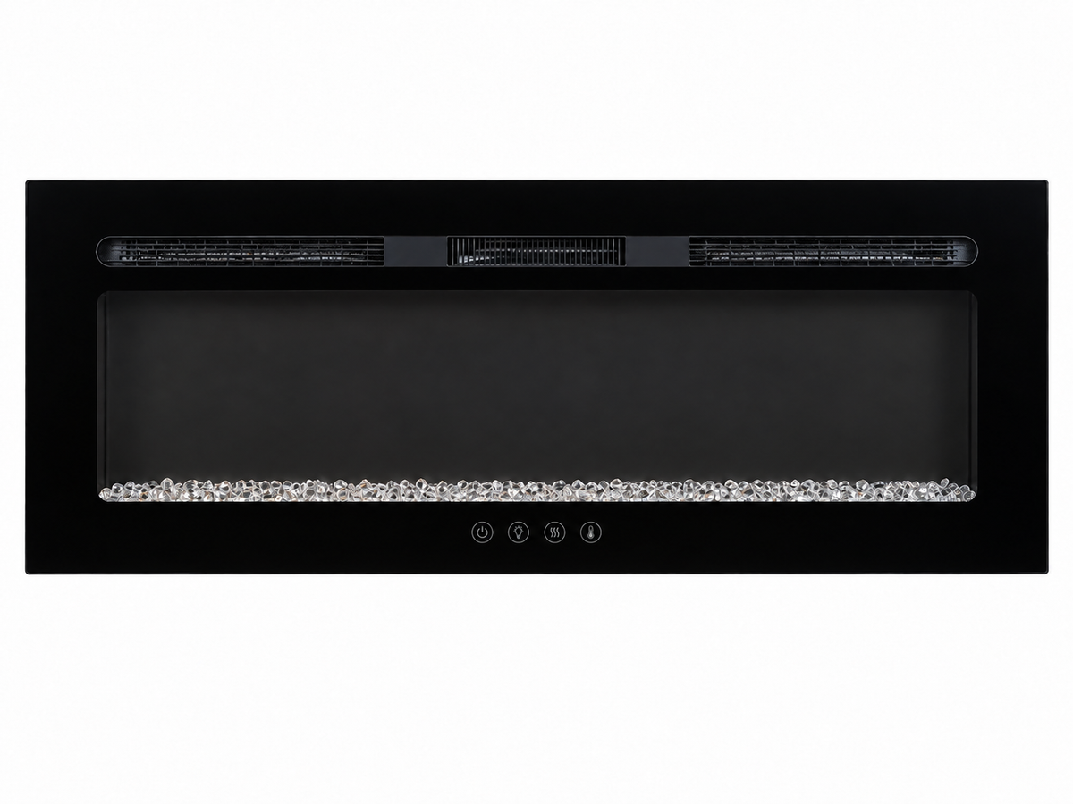 Covenant LFP48-CT 48 inch crystal electric RV fireplace — studio product rendering