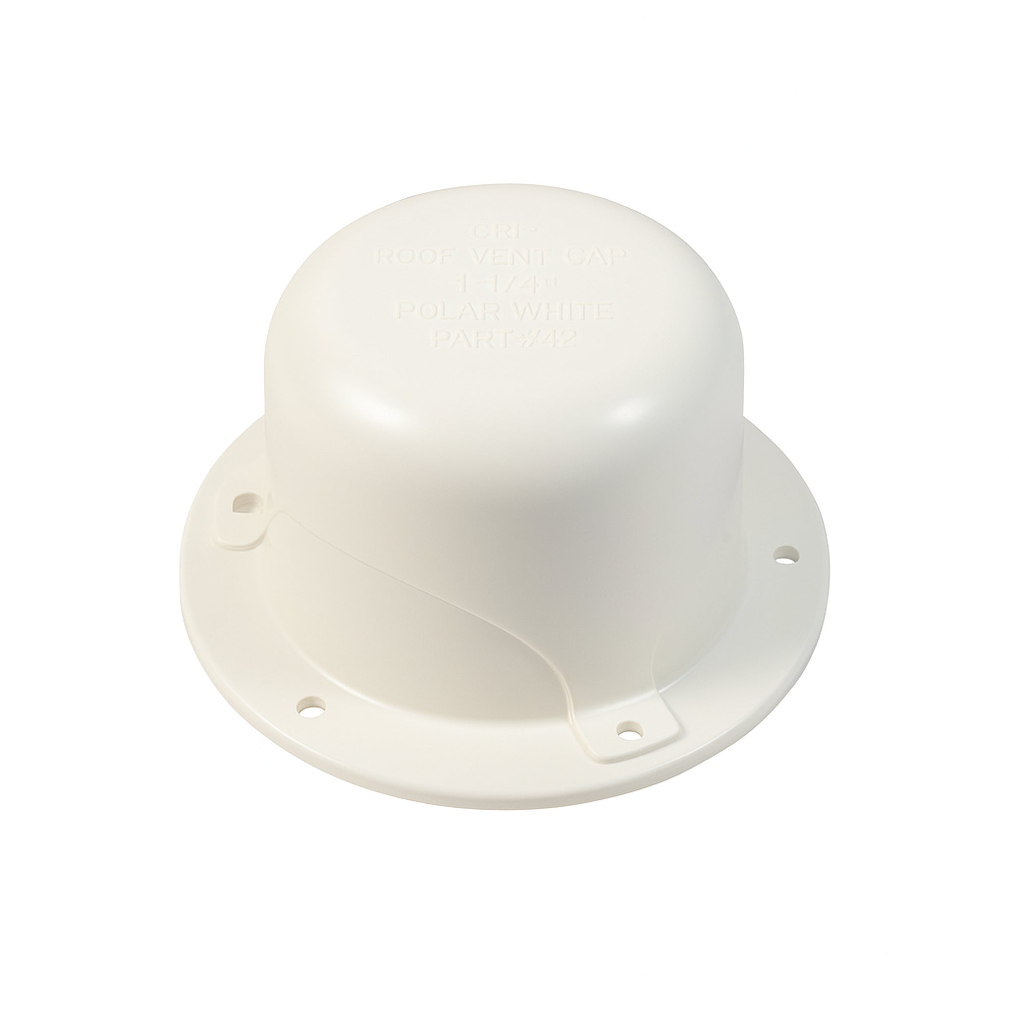 CPI - Roof Vent Cap 1-1/4 Polar White - Part #42 cleaned product image 1