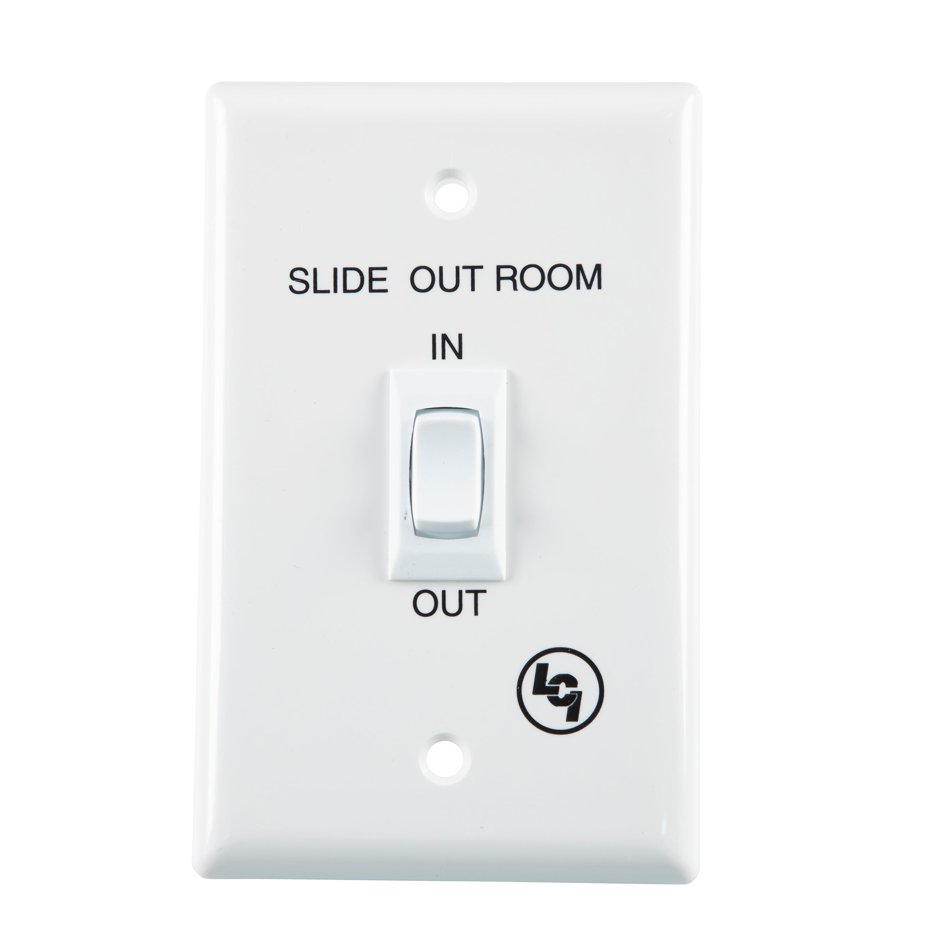 Lippert In-Wall Interior In/Out Switch For Rv Slide-Outs - White #120639 - Image 1