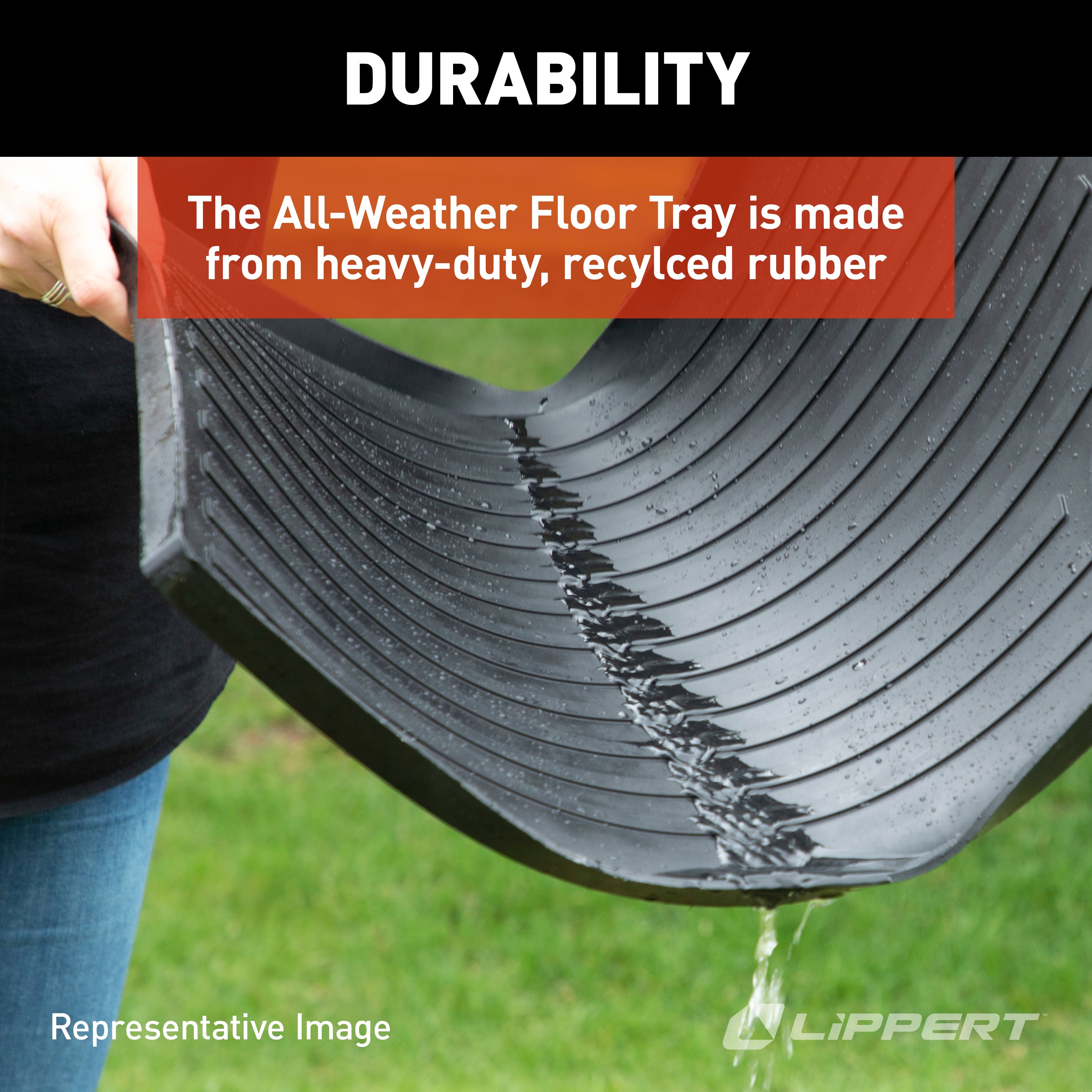 Lippert Solid Step All-Weather Floor Tray #801380 - Image 4